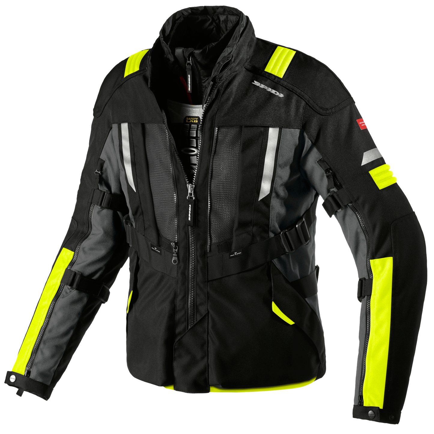 Текстилно мото яке SPIDI MODULAR YELLOW FLUO