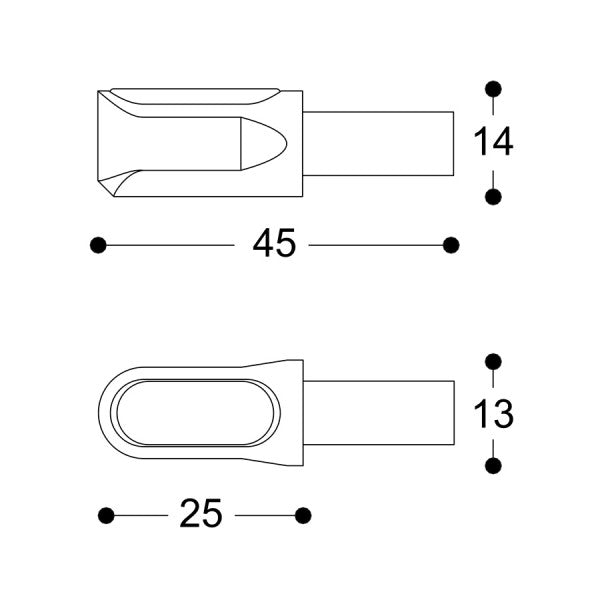 LED мото мигачи BARRACUDA M-LED B-LUX