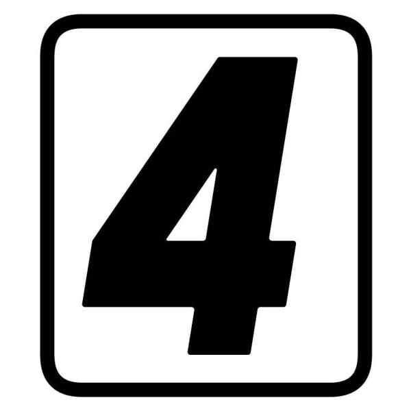 СТИКЕР С ЦИФРИ BARRACUDA - 4