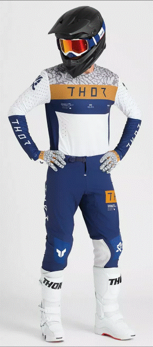 Мотокрос брич THOR SPORTMODE BRAVO NAVY/WHITE
