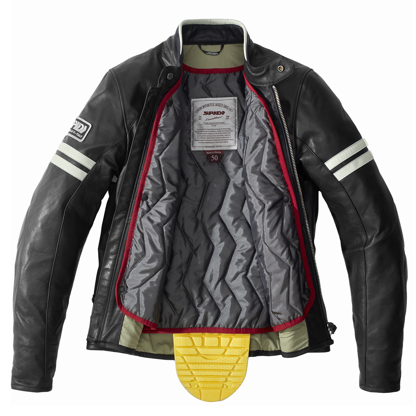 Кожено мото яке SPIDI VINTAGE Ice/Black