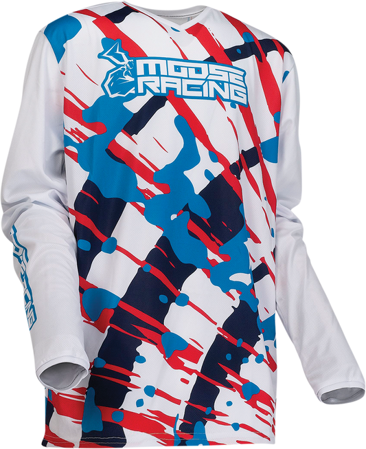 Детска блуза MOOSE RACING AGROID WHITE
