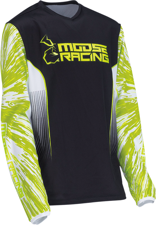 Детска блуза MOOSE RACING AGROID HI-VIZ/BLACK
