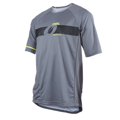 Вело тениска O'NEAL PIN IT V.22 GRAY/NEON YELLOW