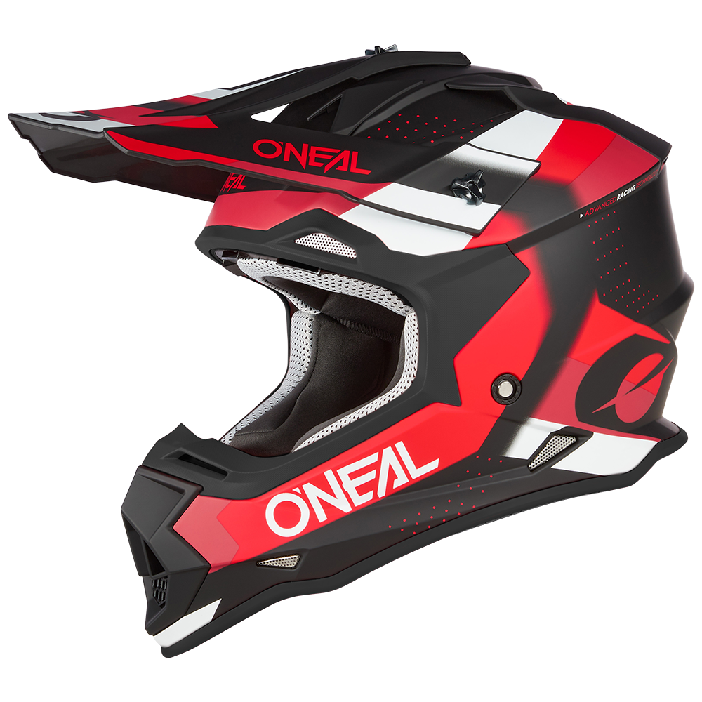 Мотокрос каска O'NEAL 2SERIES SPYDE V.23 BLACK/RED/WHITE