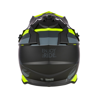 Мотокрос каска O'NEAL 2SERIES SPYDE V.23 BLACK/GRAY/NEON YELLOW