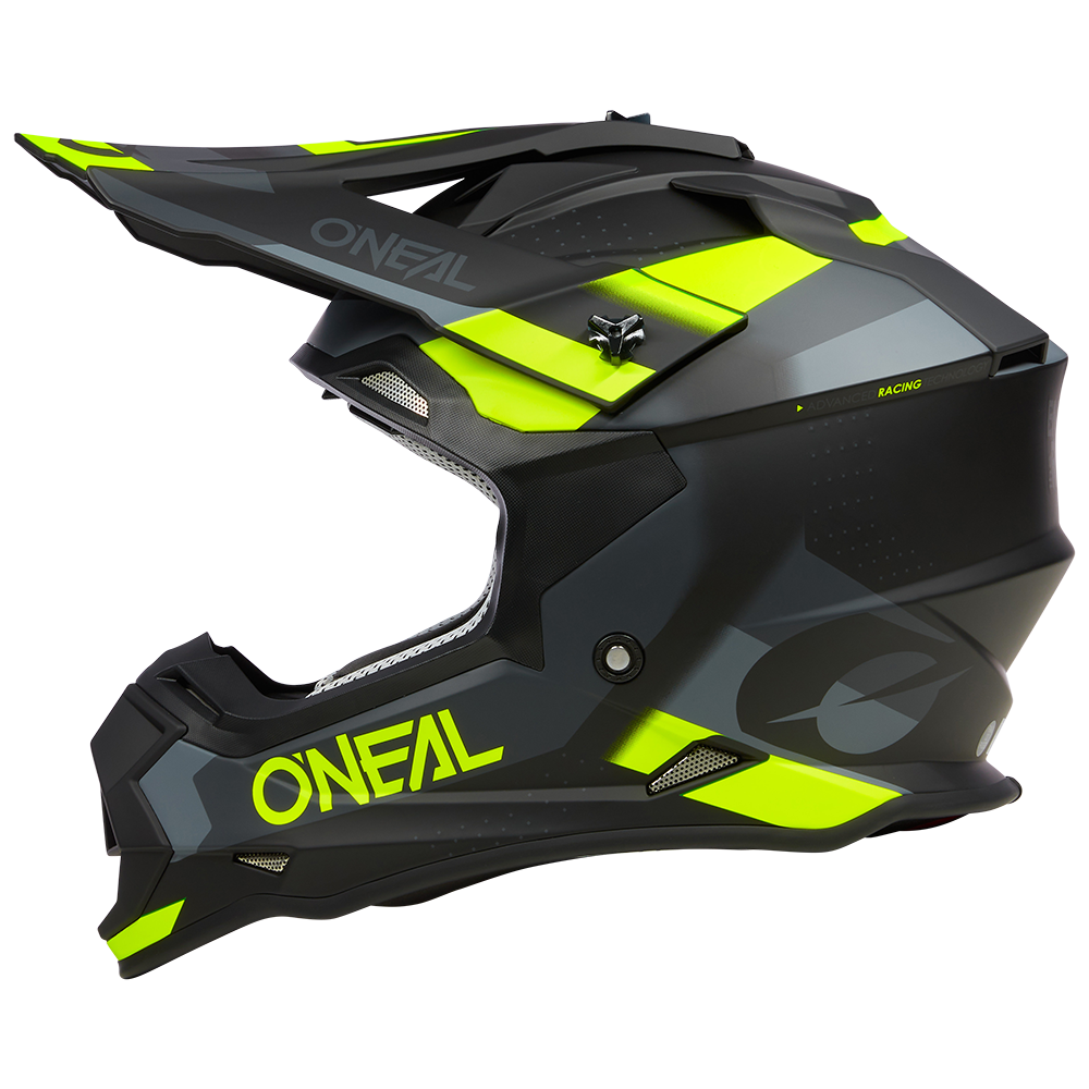 Мотокрос каска O'NEAL 2SERIES SPYDE V.23 BLACK/GRAY/NEON YELLOW