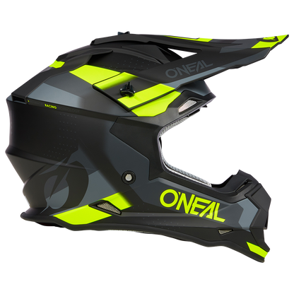 Мотокрос каска O'NEAL 2SERIES SPYDE V.23 BLACK/GRAY/NEON YELLOW