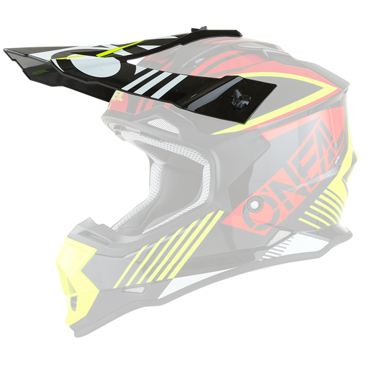 Козирка за детска каска 2SERIES RUSH RED/NEON YELLOW