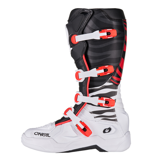 Мотокрос ботуши O'NEAL 3SRS MX ZEBRA BLACK/WHITE/RED