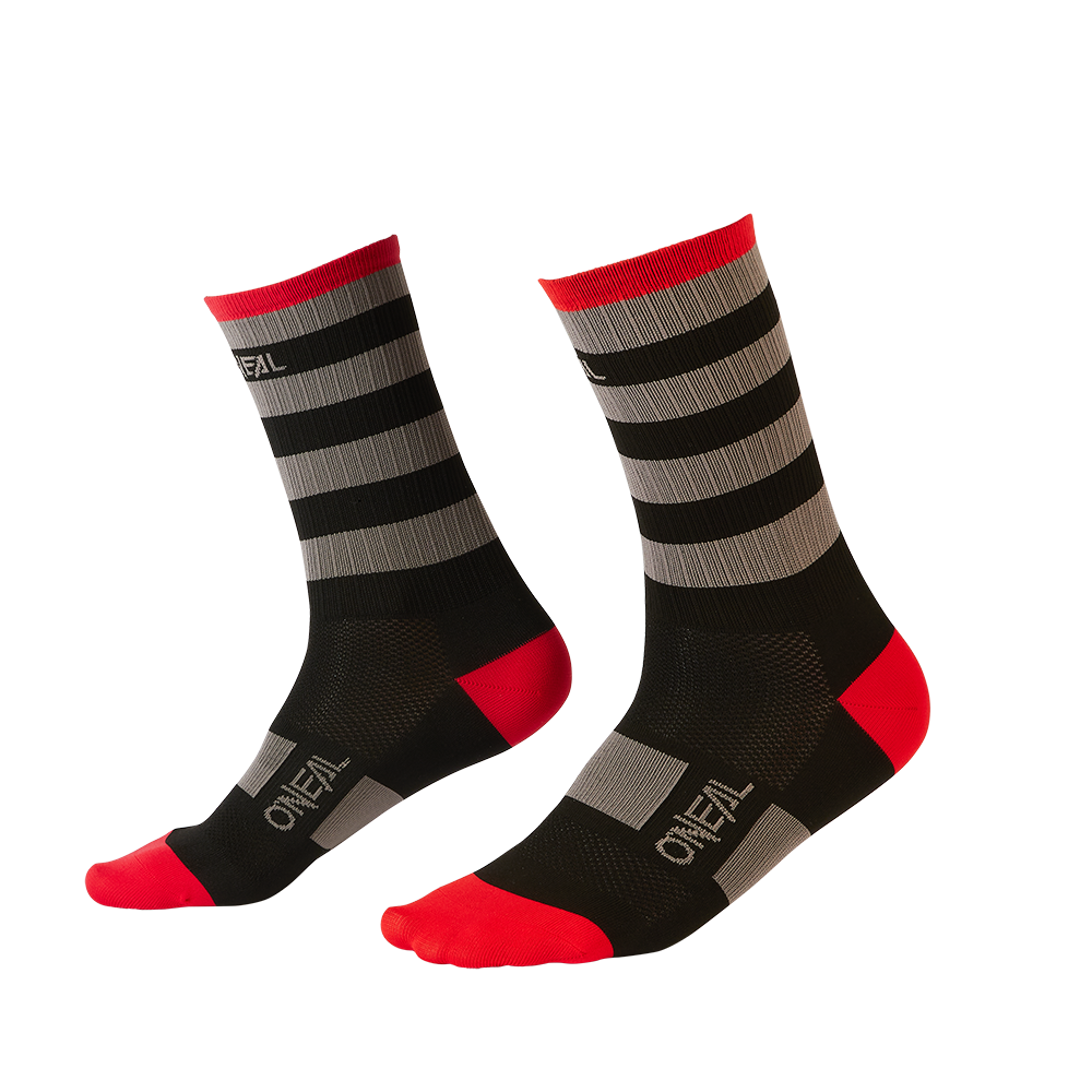 Вело чорапи O'NEAL MTB PERFORMANCE STRIPE BLACK/GRAY/RED