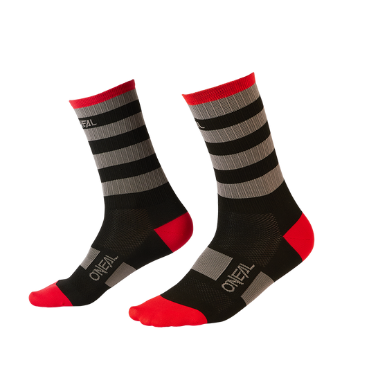 Вело чорапи O'NEAL MTB PERFORMANCE STRIPE BLACK/GRAY/RED