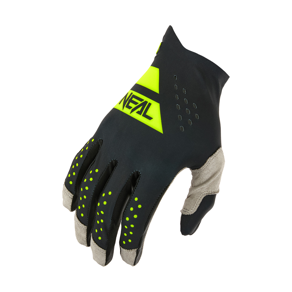 Мотокрос ръкавици O'NEAL PIN IT SLIP ON BLACK/NEON YELLOW V.26