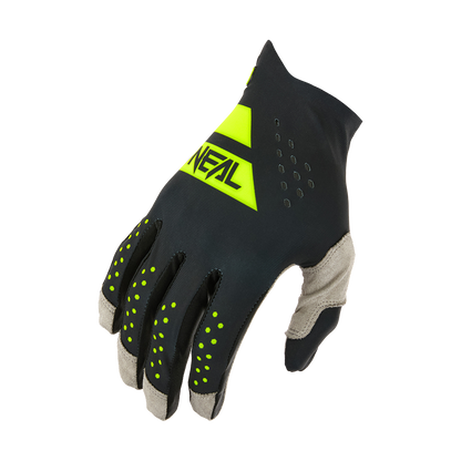 Мотокрос ръкавици O'NEAL PIN IT SLIP ON BLACK/NEON YELLOW V.26