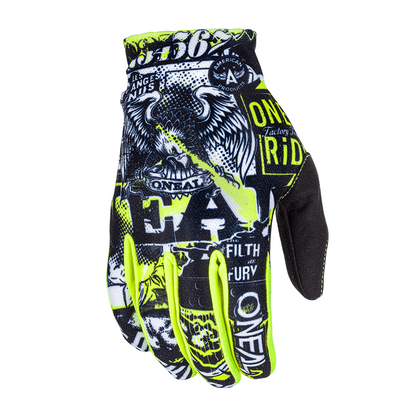 Детски мотокрос ръкавици O'NEAL MATRIX ATTACK BLACK/HI-VIZ