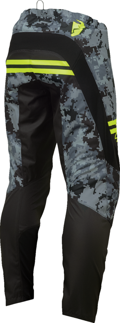 Детски мотокрос брич THOR YOUTH SECTOR DIGI BLACK/ACID