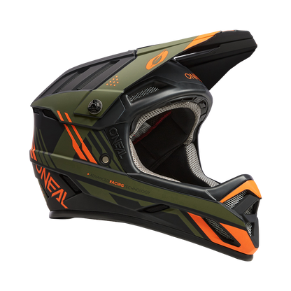 Вело каска O'NEAL BACKFLIP STRIKE V.23 BLACK/ORANGE/OLIVE