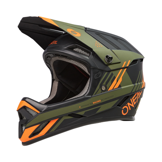 Вело каска O'NEAL BACKFLIP STRIKE V.23 BLACK/ORANGE/OLIVE