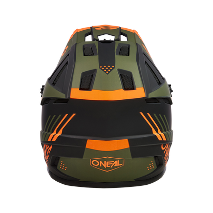 Вело каска O'NEAL BACKFLIP STRIKE V.23 BLACK/ORANGE/OLIVE