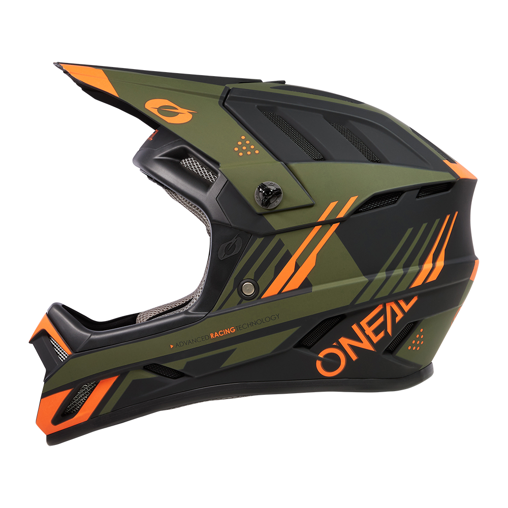 Вело каска O'NEAL BACKFLIP STRIKE V.23 BLACK/ORANGE/OLIVE