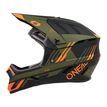 Вело каска O'NEAL BACKFLIP STRIKE V.23 BLACK/ORANGE/OLIVE