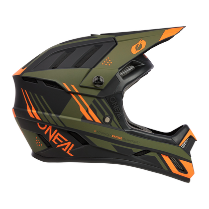 Вело каска O'NEAL BACKFLIP STRIKE V.23 BLACK/ORANGE/OLIVE