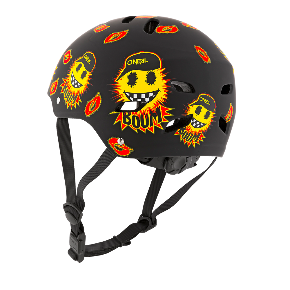 Детска вело каска O'NEAL DIRT LID EMOJI BLACK/YELLOW