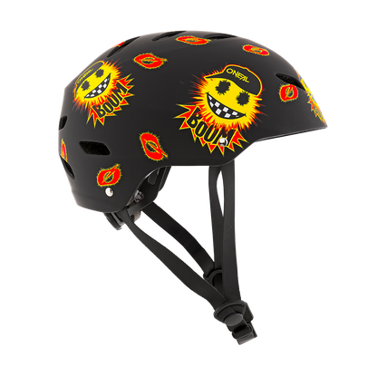 Детска вело каска O'NEAL DIRT LID EMOJI BLACK/YELLOW