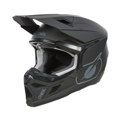 Детска мотокрос каска O'NEAL 3SERIES SOLID BLACK V.24