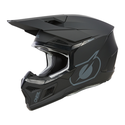 Детска мотокрос каска O'NEAL 3SERIES SOLID BLACK V.24