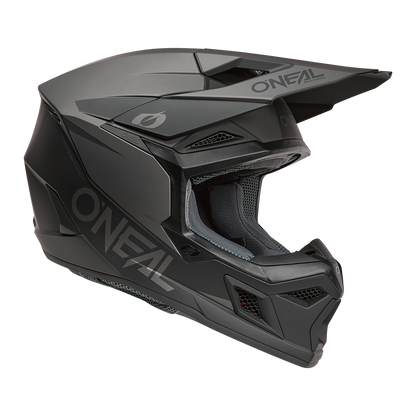 Мотокрос каска O'NEAL 3SERIES SOLID BLACK/GRAY V.26