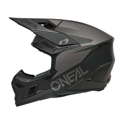 Мотокрос каска O'NEAL 3SERIES SOLID BLACK/GRAY V.26
