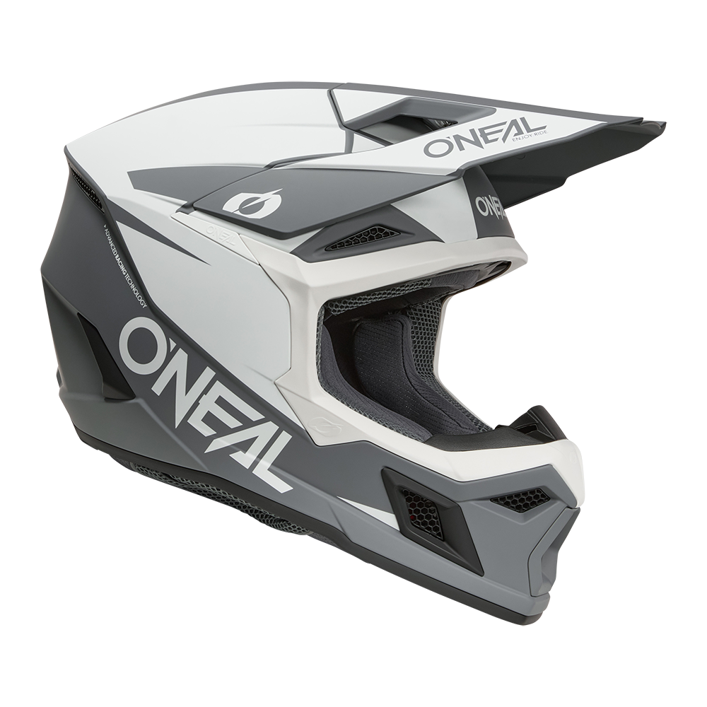 Мотокрос каска O'NEAL 3SERIES SOLID WHITE/BLACK V.26