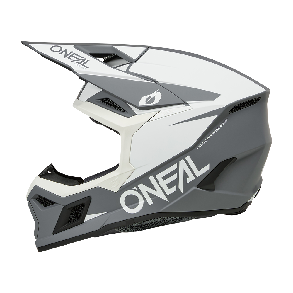 Мотокрос каска O'NEAL 3SERIES SOLID WHITE/BLACK V.26