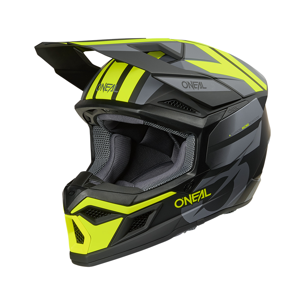 Мотокрос каска O'NEAL 3SERIES RIDE BLACK/GRAY/NEON YELLOW V.26