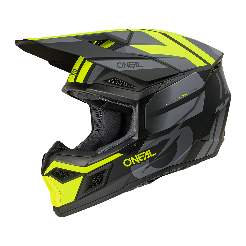 Мотокрос каска O'NEAL 3SERIES RIDE BLACK/GRAY/NEON YELLOW V.26