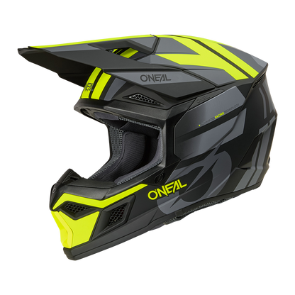 Мотокрос каска O'NEAL 3SERIES RIDE BLACK/GRAY/NEON YELLOW V.26