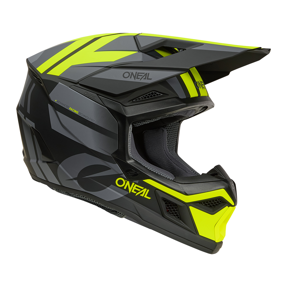 Мотокрос каска O'NEAL 3SERIES RIDE BLACK/GRAY/NEON YELLOW V.26