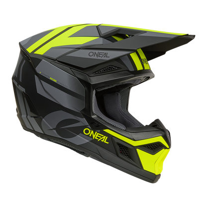 Мотокрос каска O'NEAL 3SERIES RIDE BLACK/GRAY/NEON YELLOW V.26