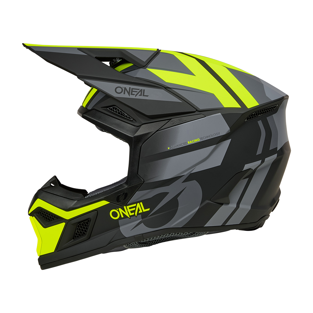 Мотокрос каска O'NEAL 3SERIES RIDE BLACK/GRAY/NEON YELLOW V.26