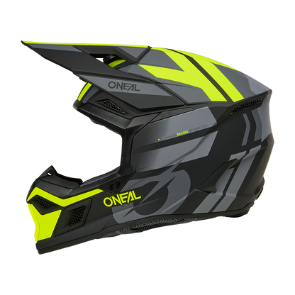 Мотокрос каска O'NEAL 3SERIES RIDE BLACK/GRAY/NEON YELLOW V.26