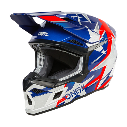Мотокрос каска O'NEAL 3SERIES RIDE BLUE/WHITE/RED V.24