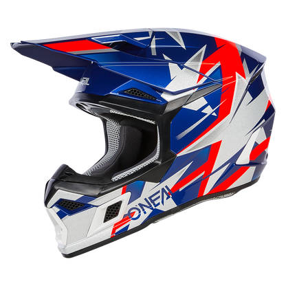 Мотокрос каска O'NEAL 3SERIES RIDE BLUE/WHITE/RED V.24