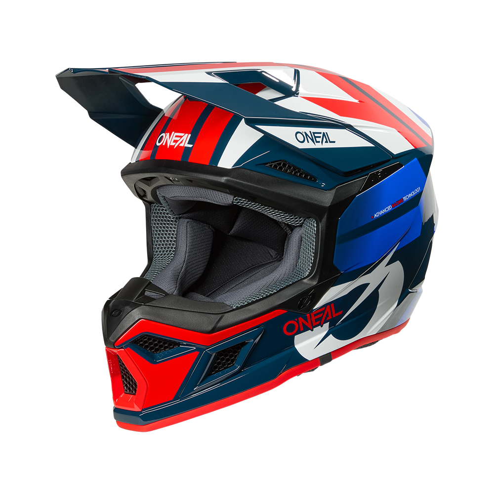 Мотокрос каска O'NEAL 3SERIES RIDE BLUE/WHITE/RED V.26