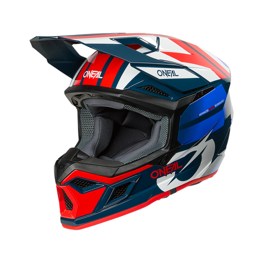 Мотокрос каска O'NEAL 3SERIES RIDE BLUE/WHITE/RED V.26