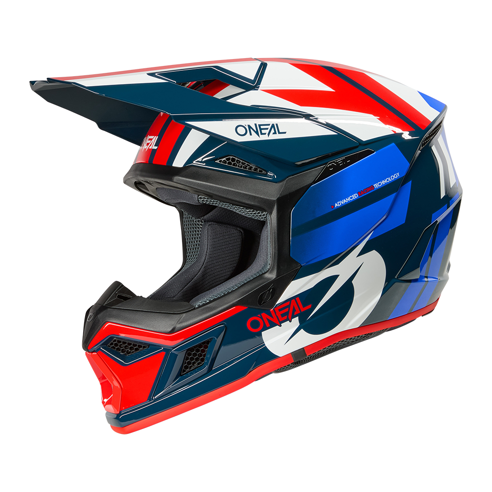 Мотокрос каска O'NEAL 3SERIES RIDE BLUE/WHITE/RED V.26
