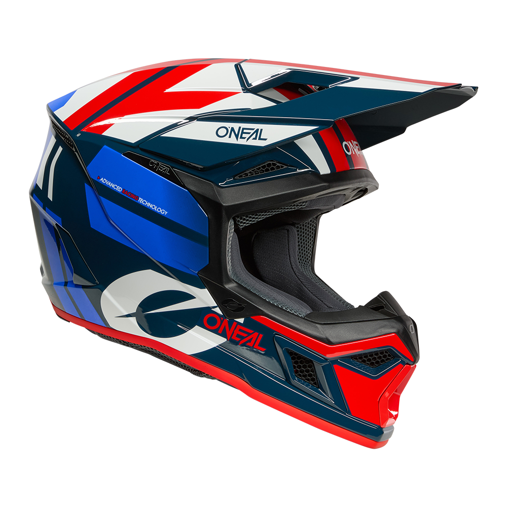 Мотокрос каска O'NEAL 3SERIES RIDE BLUE/WHITE/RED V.26