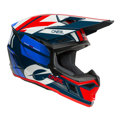 Мотокрос каска O'NEAL 3SERIES RIDE BLUE/WHITE/RED V.26