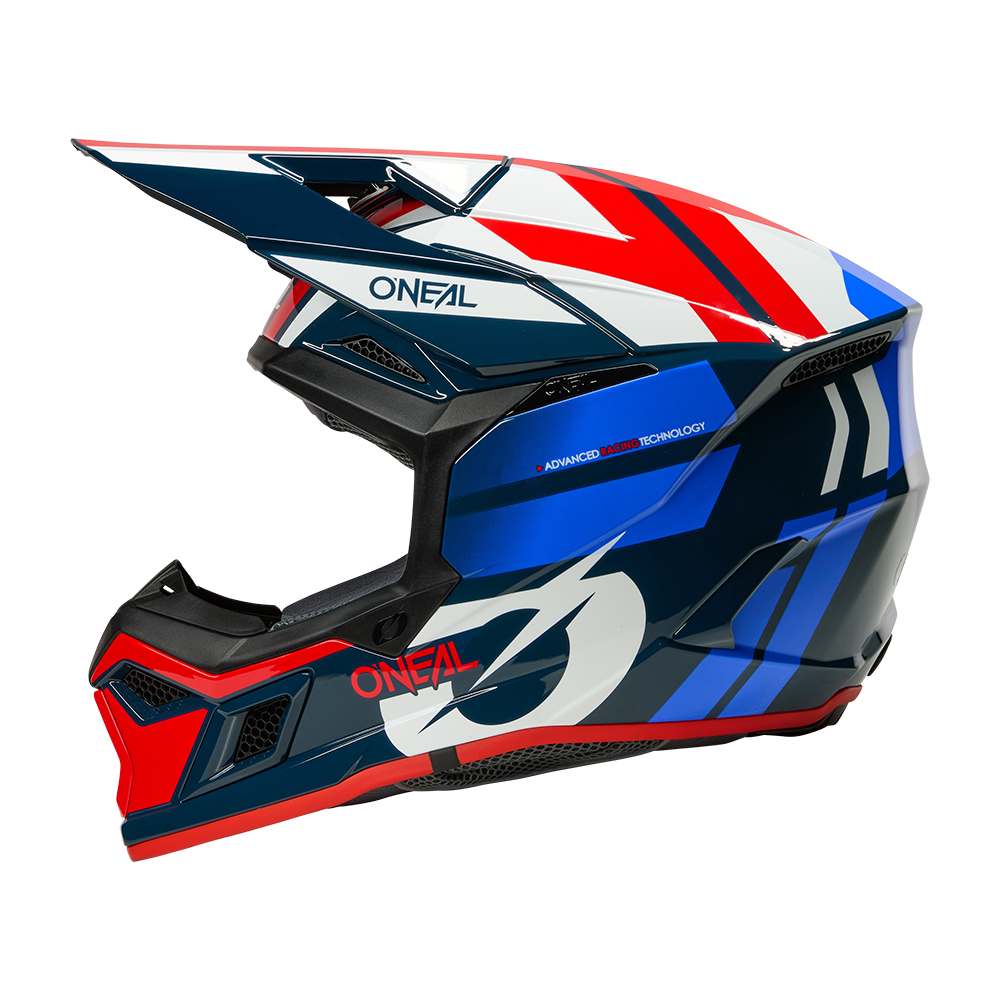 Мотокрос каска O'NEAL 3SERIES RIDE BLUE/WHITE/RED V.26