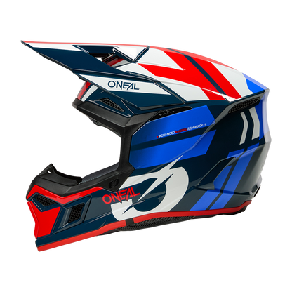 Мотокрос каска O'NEAL 3SERIES RIDE BLUE/WHITE/RED V.26